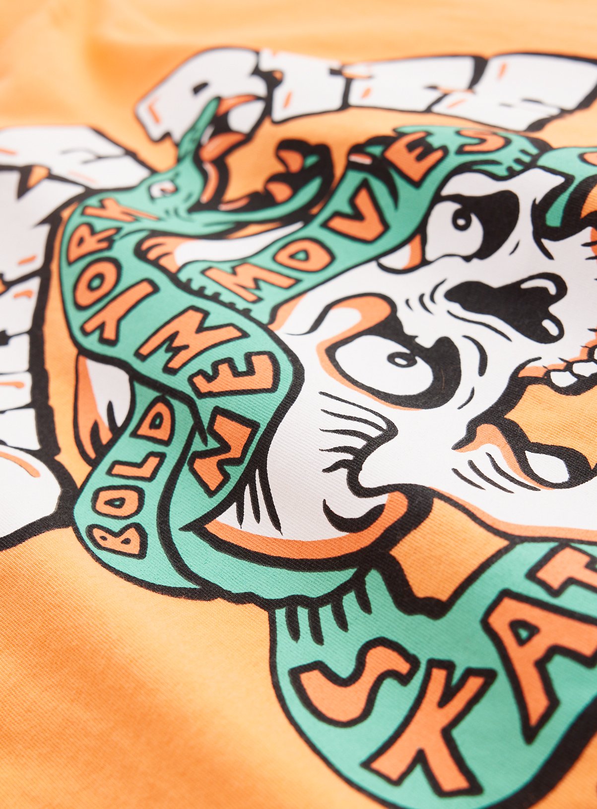 Orange Snake Bite Graphic T-Shirt 11 years - Image 2 thumbnail