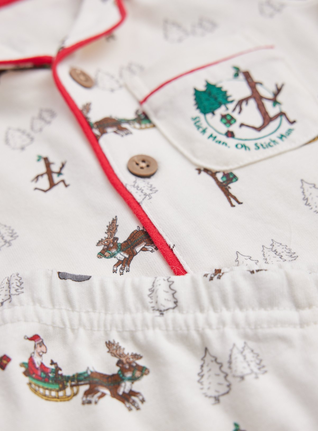 Julia Donaldson Stick Man Traditional Pyjama Set 18-24 months - Image 2 thumbnail