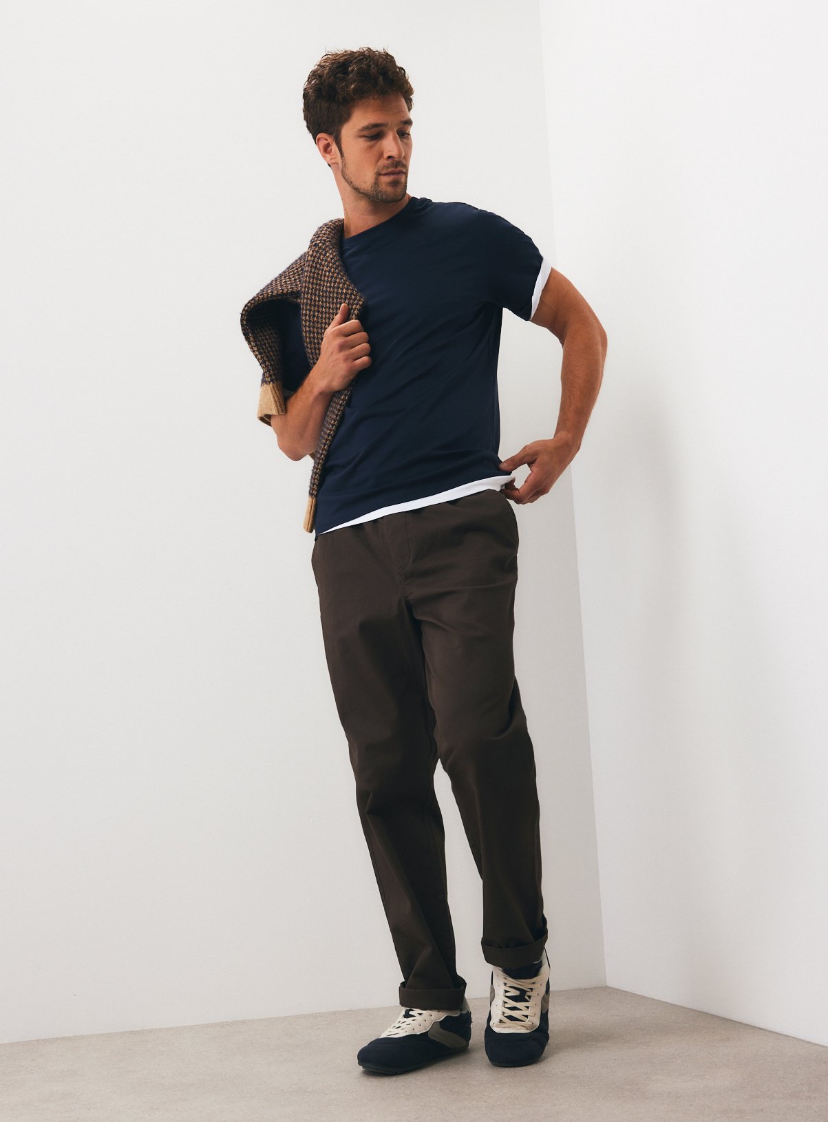Navy Supima Cotton T Shirt XXXL - Image 2 thumbnail