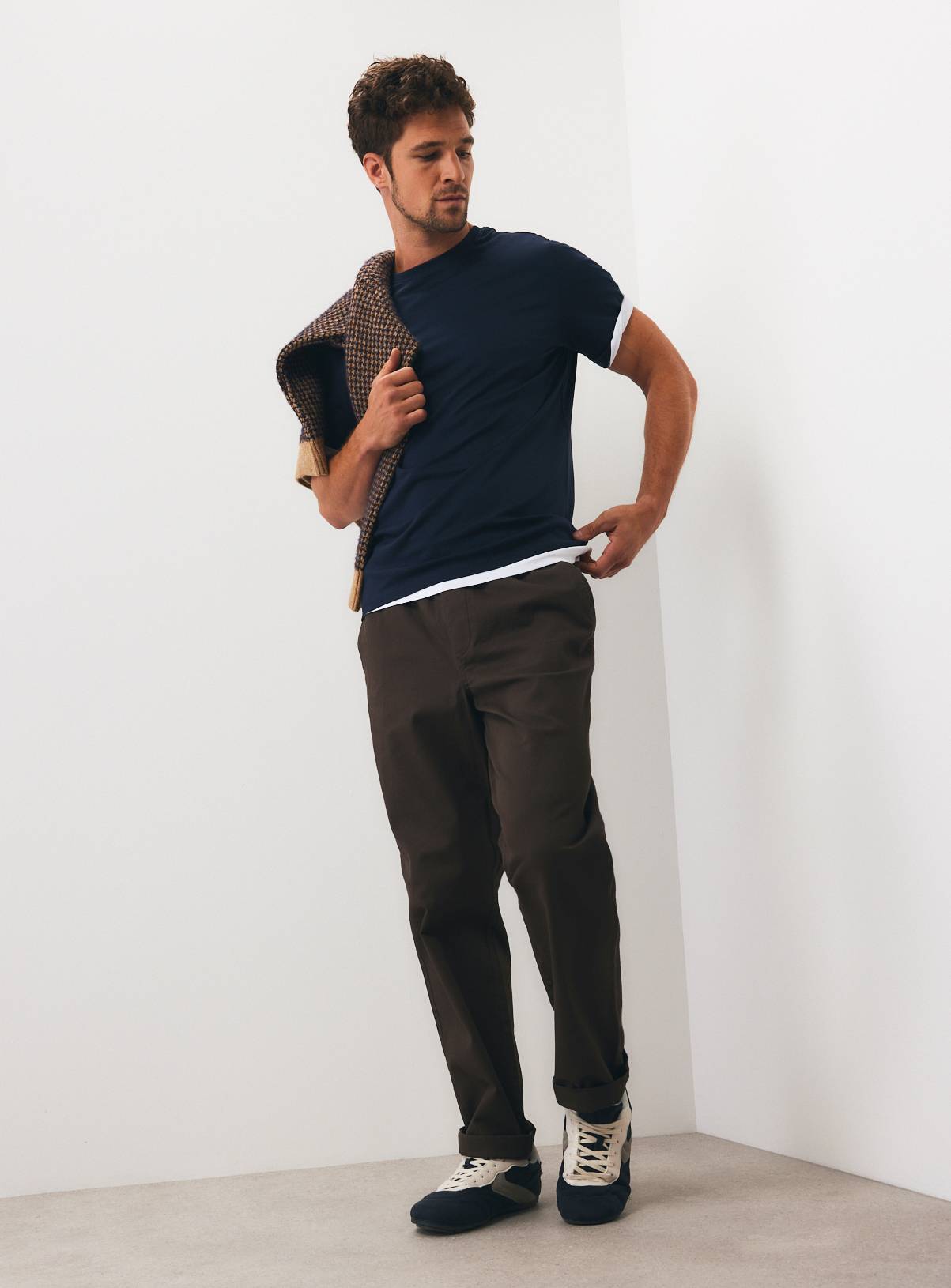 Navy Supima Cotton T Shirt XXXL - Image 2