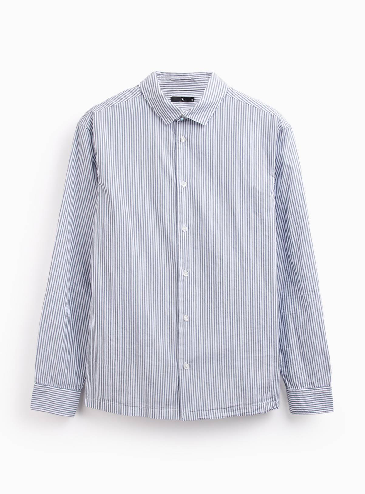 Blue Stripe Long Sleeve Shirt XXXXL - Image 3