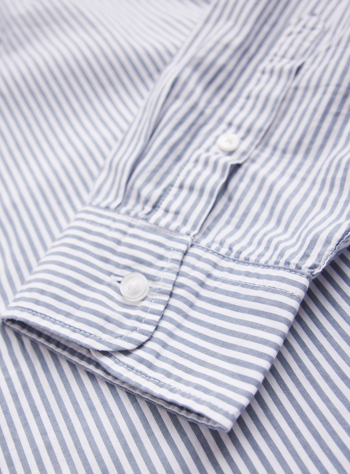 Blue Stripe Long Sleeve Shirt XXXXL - Image 4