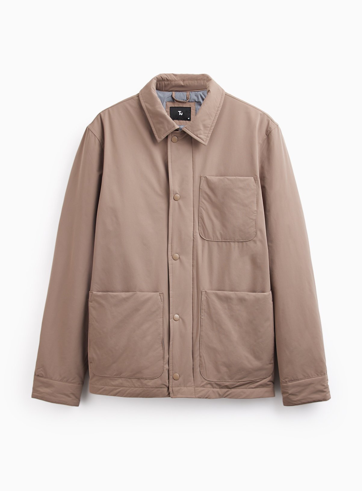 Neutral-Coloured Wadded Button-Down Jacket XXXL - Image 3 thumbnail