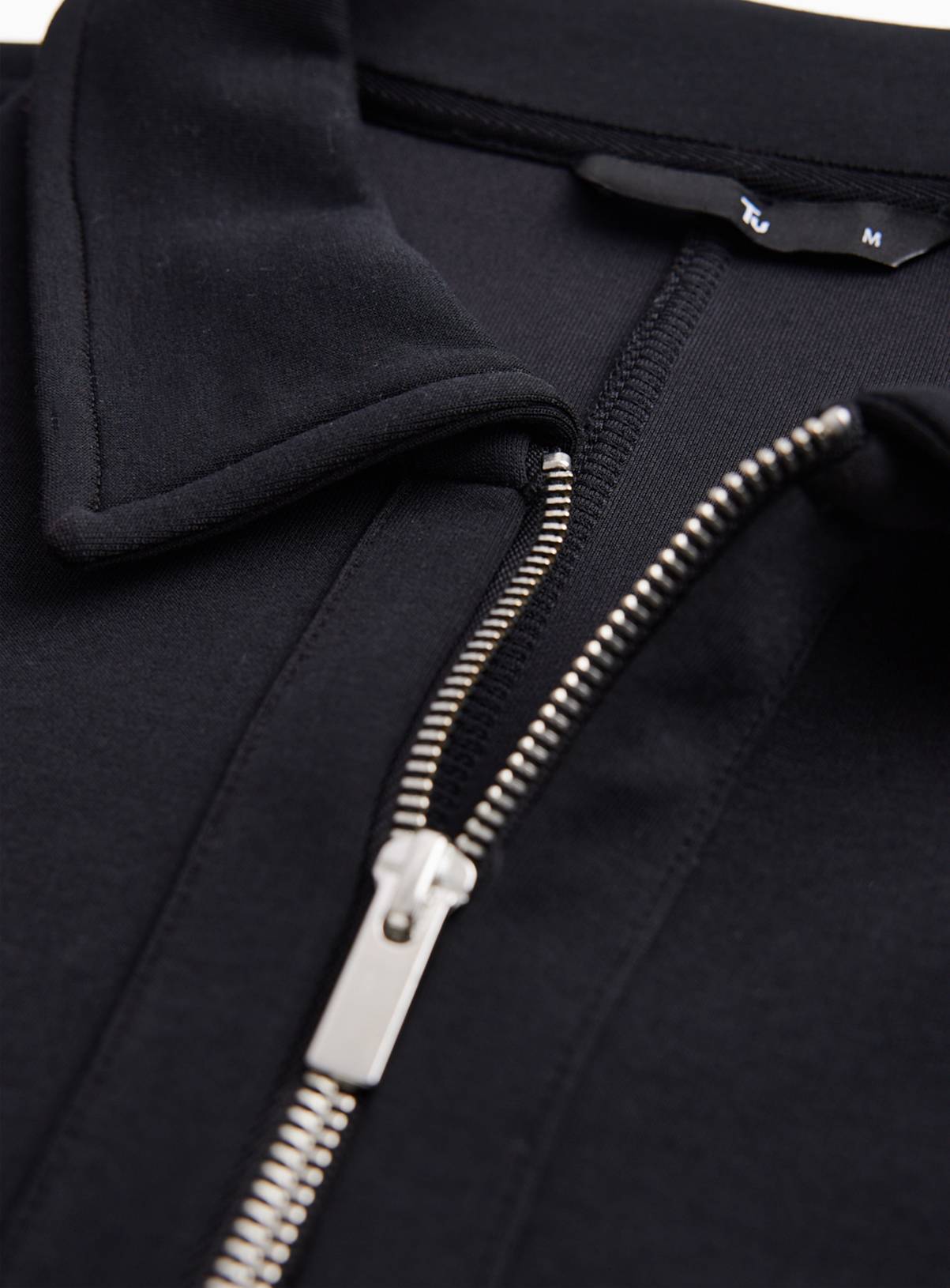 Black Scuba Half Zip Sweatshirt XXXXL - Image 4