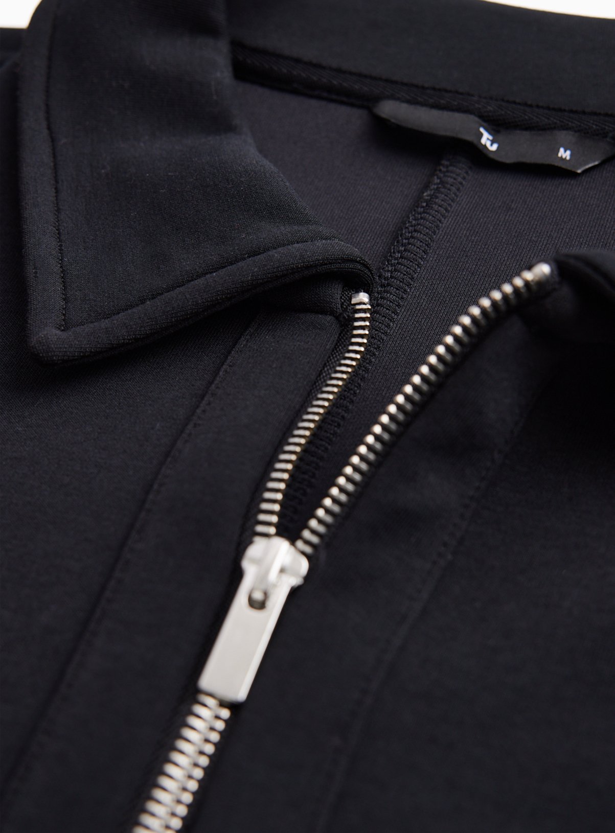 Black Scuba Half Zip Sweatshirt XXL - Image 4 thumbnail
