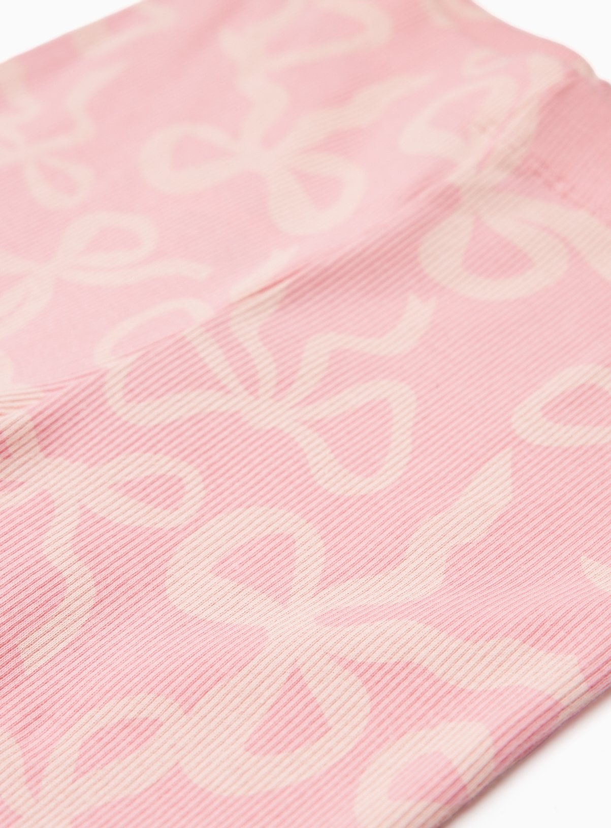 Pink Bow Print Kick Flare Leggings 14 years - Image 2 thumbnail