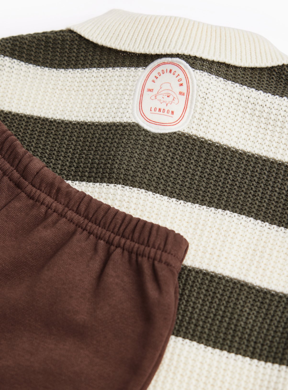 Paddington Striped Rugby Top & Trousers Set Up to 3 mths - Image 2 thumbnail