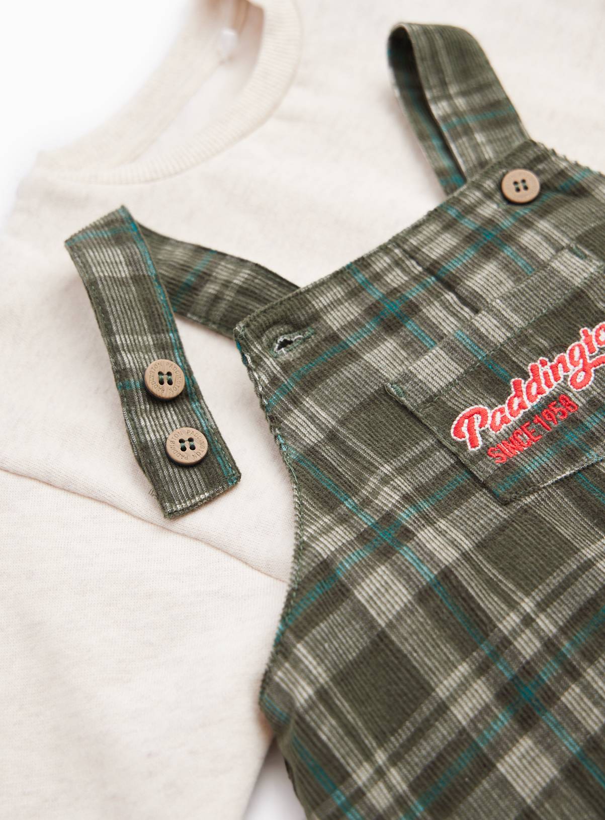 Paddington Dungaree and Sweatshirt Set 9-12 months - Image 2