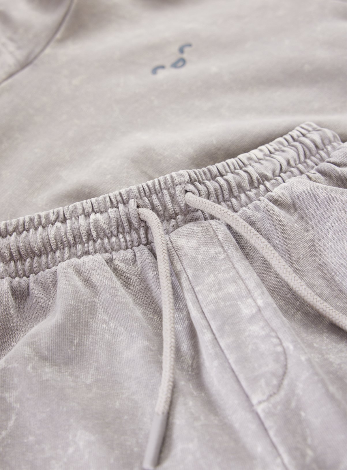 Grey Mock Sleeve Hoodie & Joggers Set 7-8 years - Image 2 thumbnail