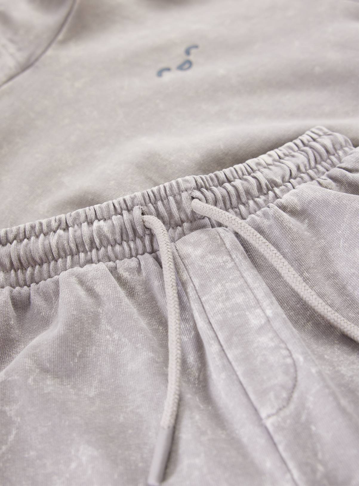 Grey Mock Sleeve Hoodie & Joggers Set 7-8 years - Image 2