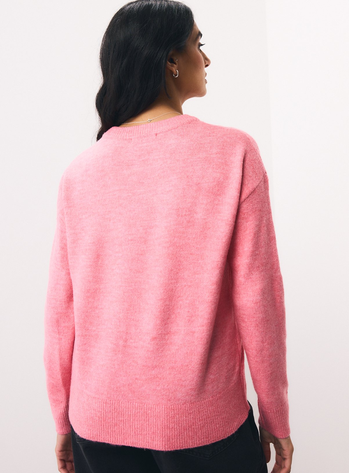 Christmas Pink Sausage Dog Jumper XS - Image 4 thumbnail