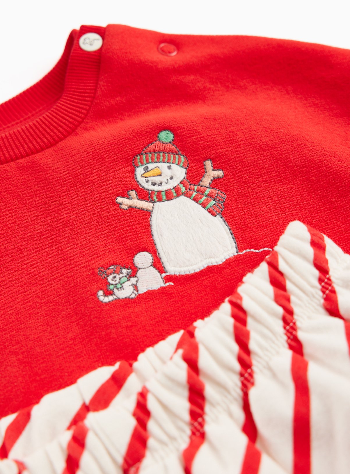 Christmas Snowman Sweatshirt and Jogger Set 12-18 months - Image 2 thumbnail