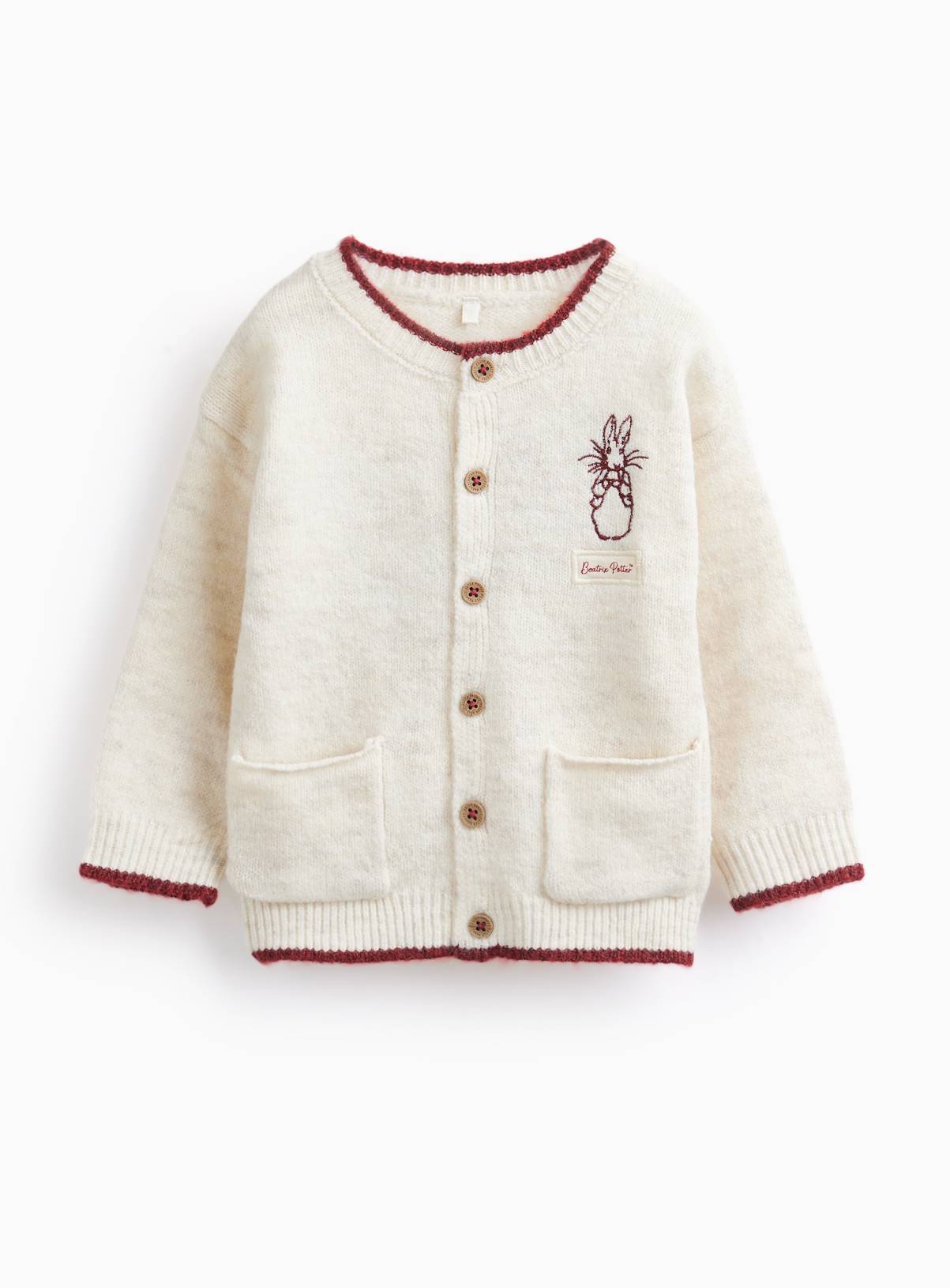 Beatrix Potter Peter Rabbit Christmas Cardigan 6-9 months - Image 1