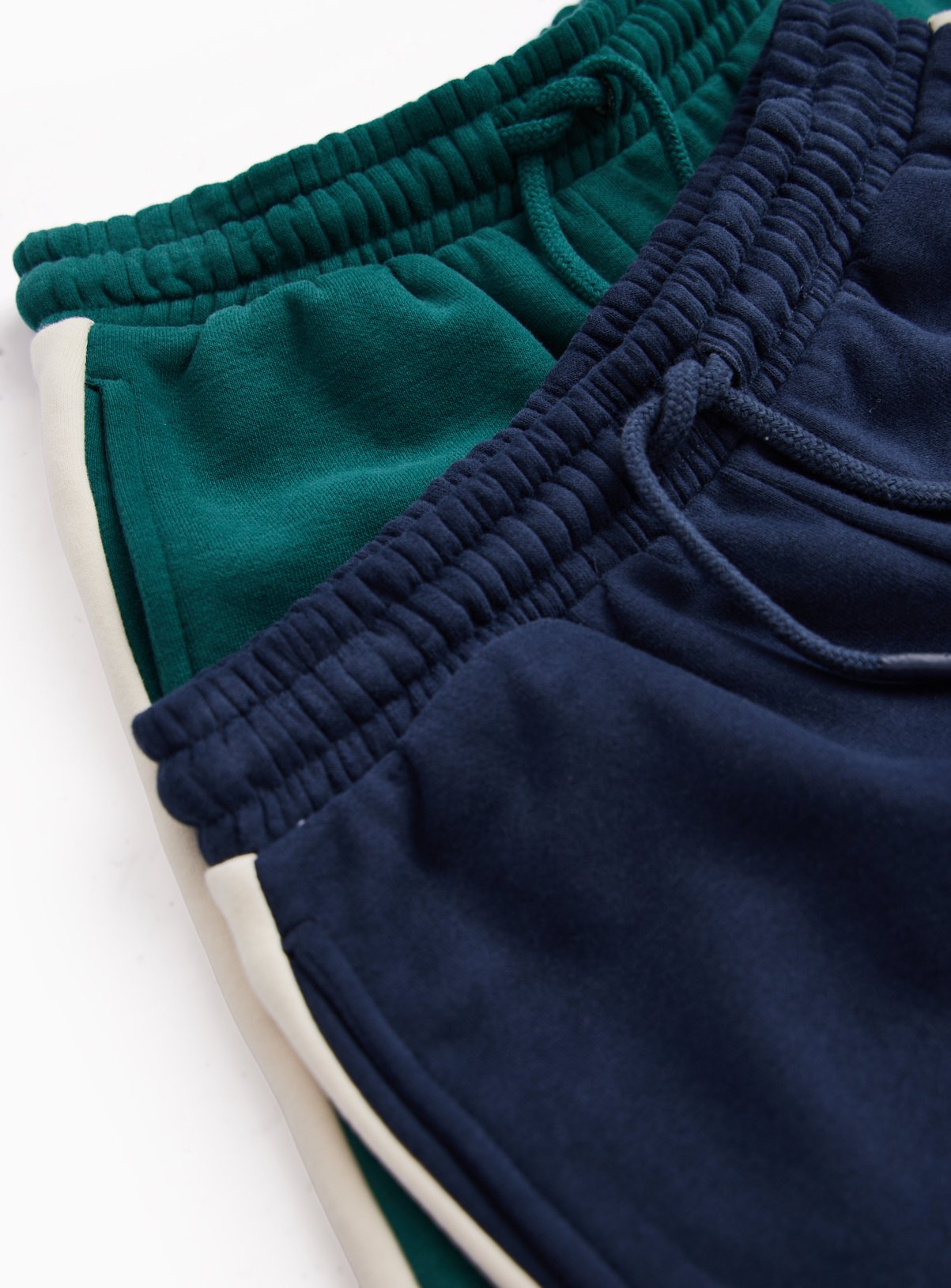 Navy Side Stripe Wide Leg Joggers 2 Pack 1-2 years - Image 2 thumbnail
