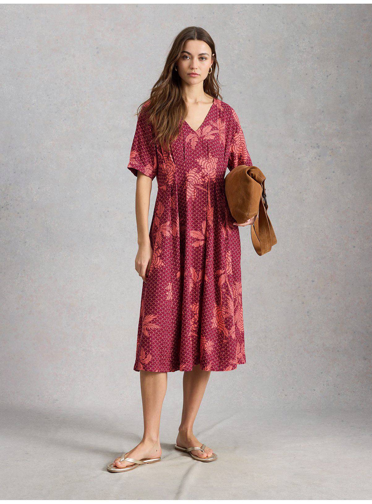 WHITE STUFF Kate Linen Blend Dress 14 - Image 3