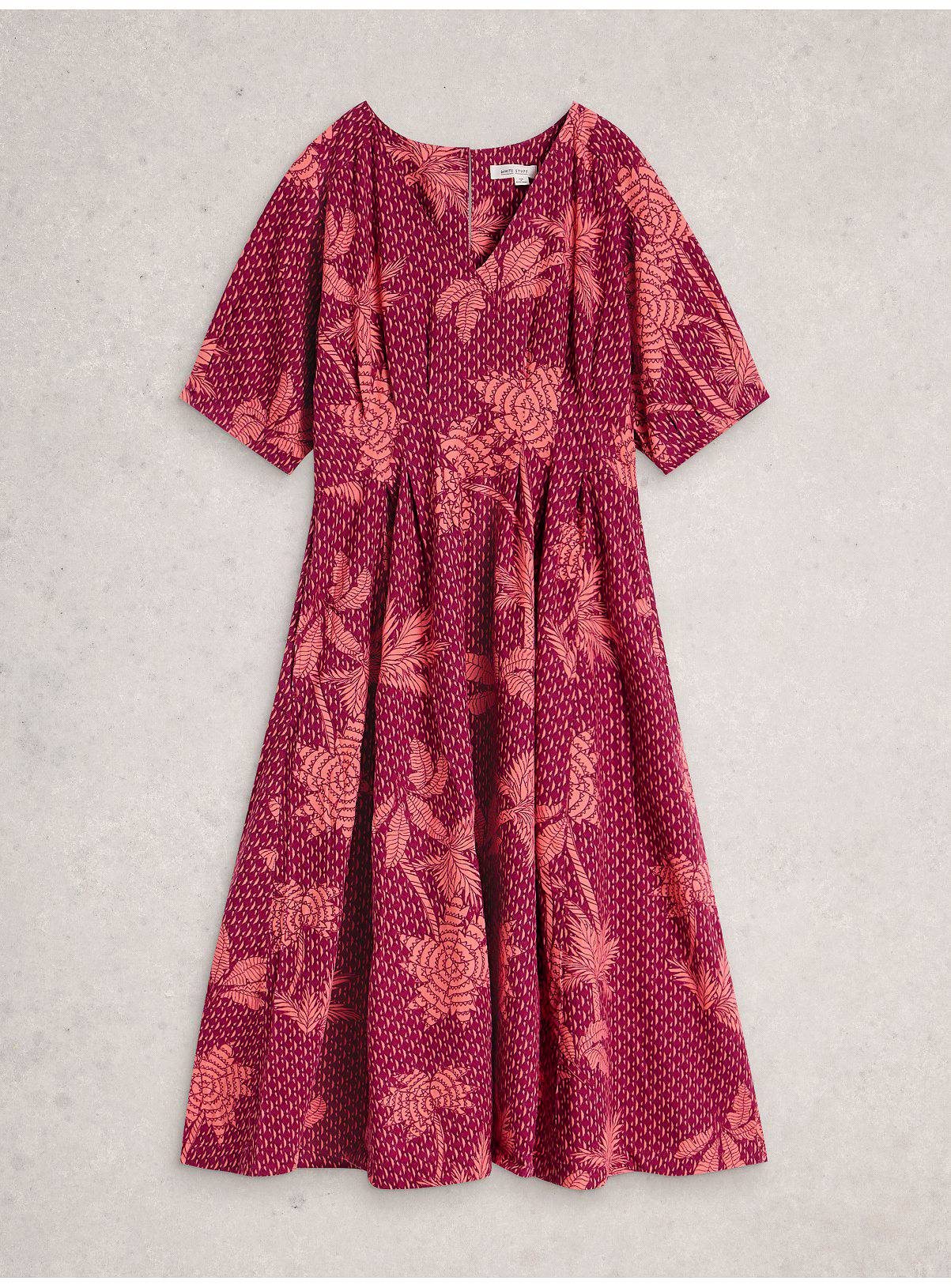 WHITE STUFF Kate Linen Blend Dress 14 - Image 5
