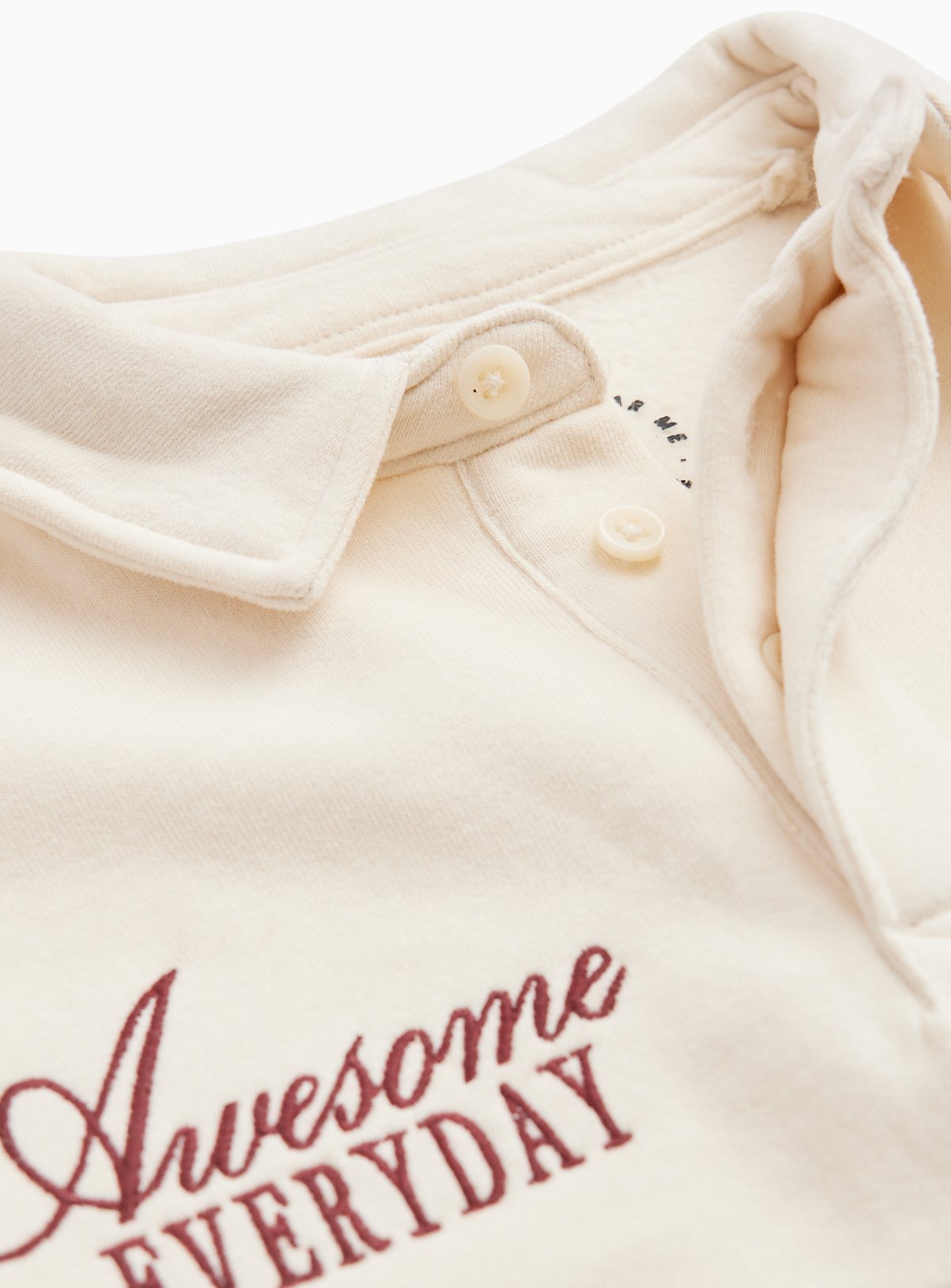 Cream Rugby Sweatshirt 1-2 years - Image 2 thumbnail