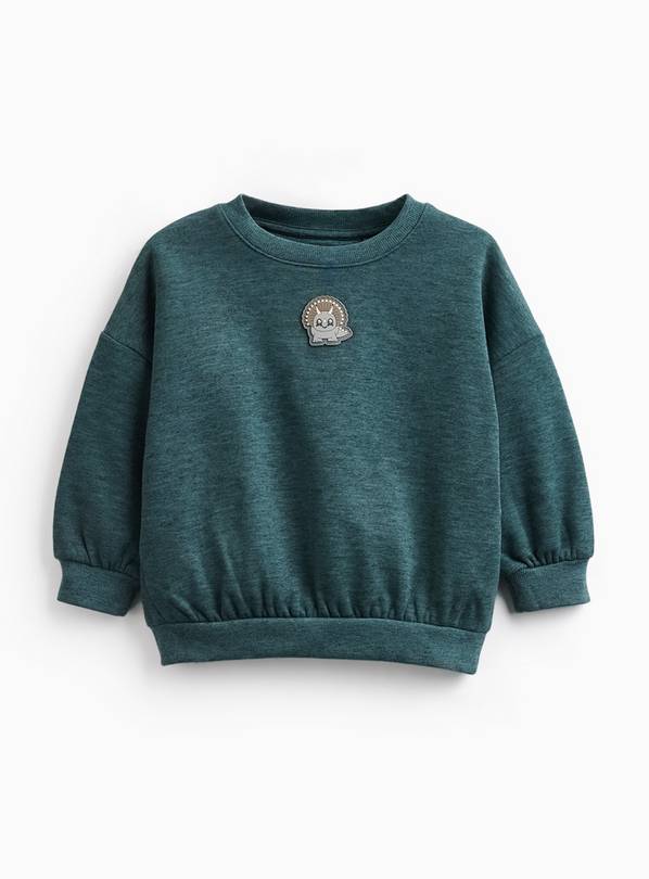 Teal Dino Logo Sweatshirt 7-8 years