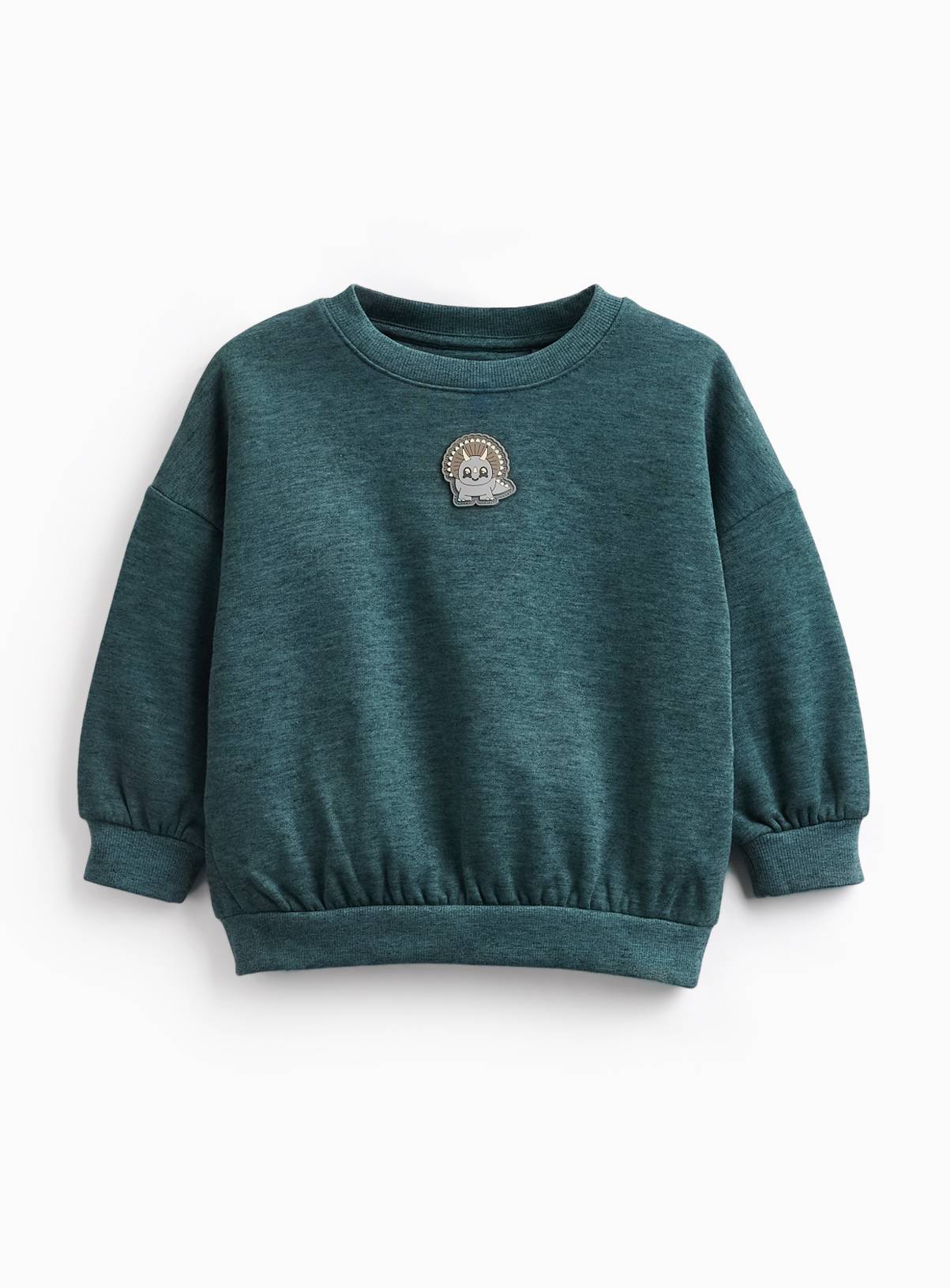 Teal Dino Logo Sweatshirt 7-8 years - Image 1