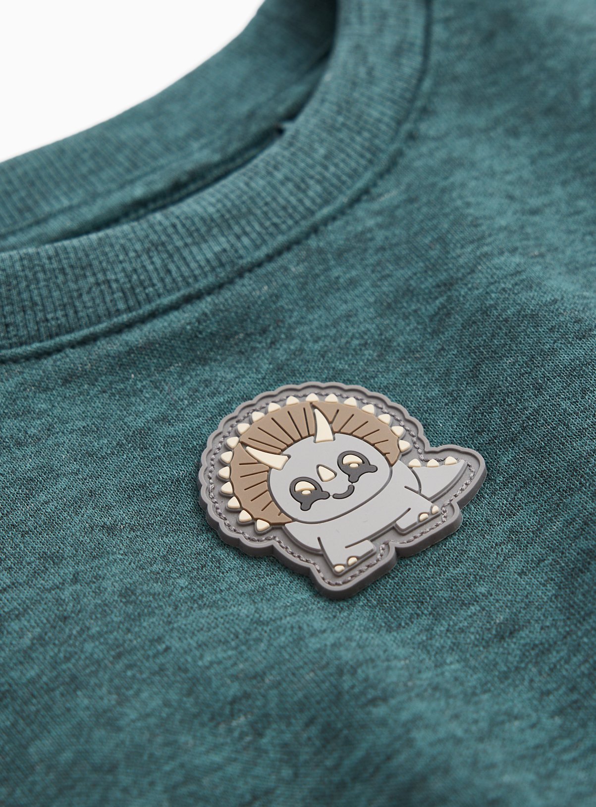 Teal Dino Logo Sweatshirt 7-8 years - Image 2 thumbnail