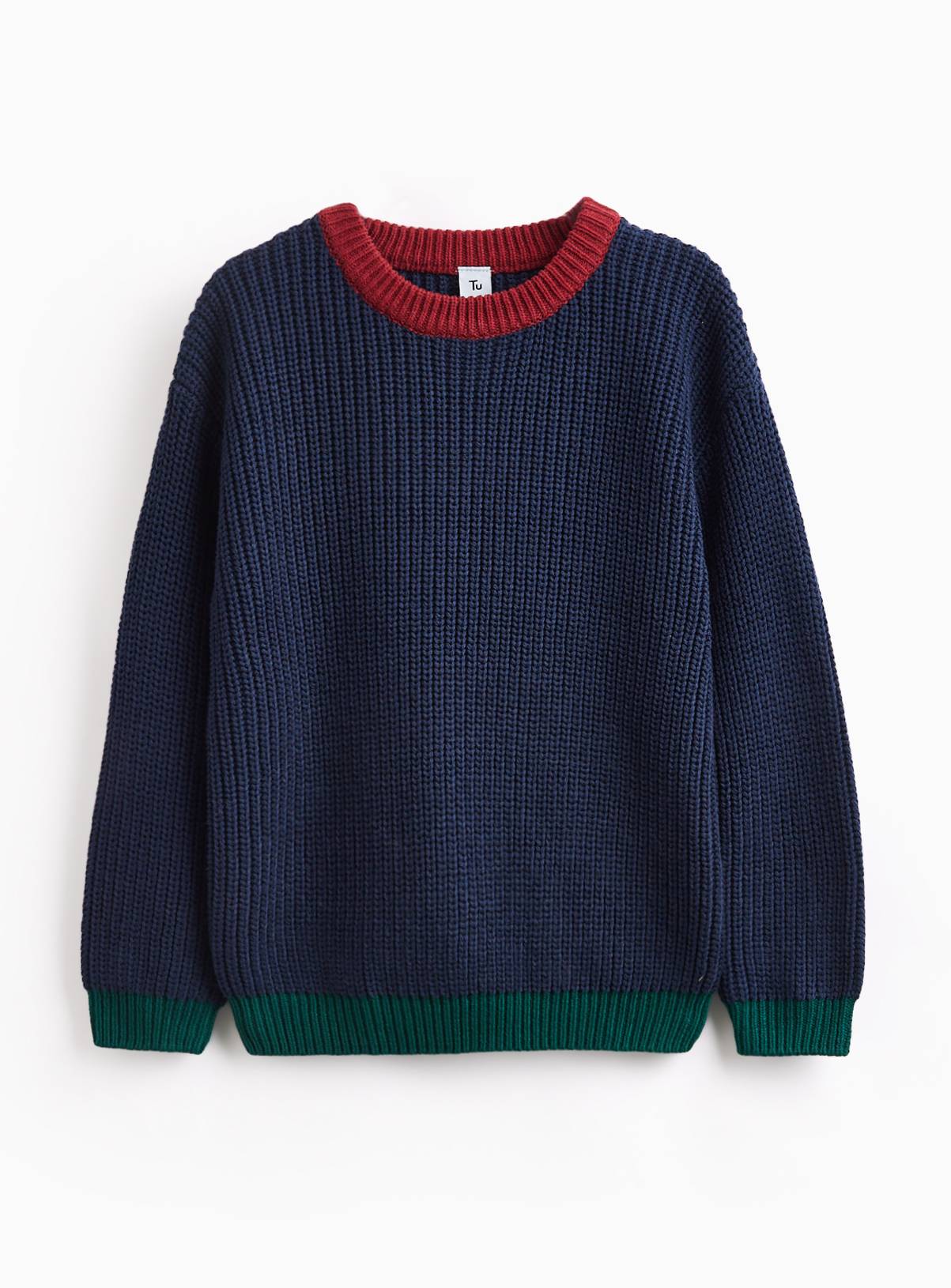 Navy Chunky Jumper 2-3 years - Image 1