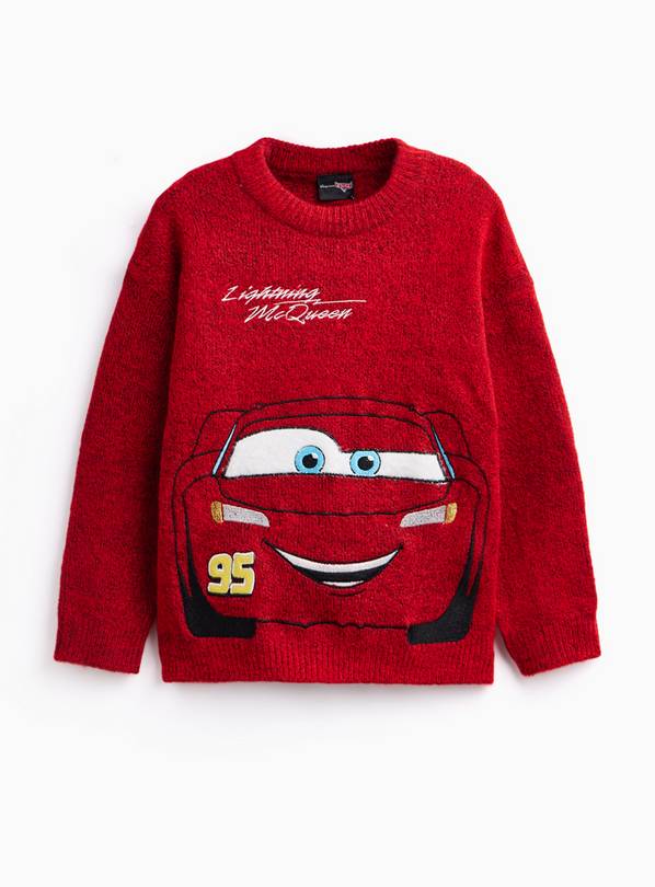 Red Disney Cars Lightning McQueen Knit Jumper 3-4 Years