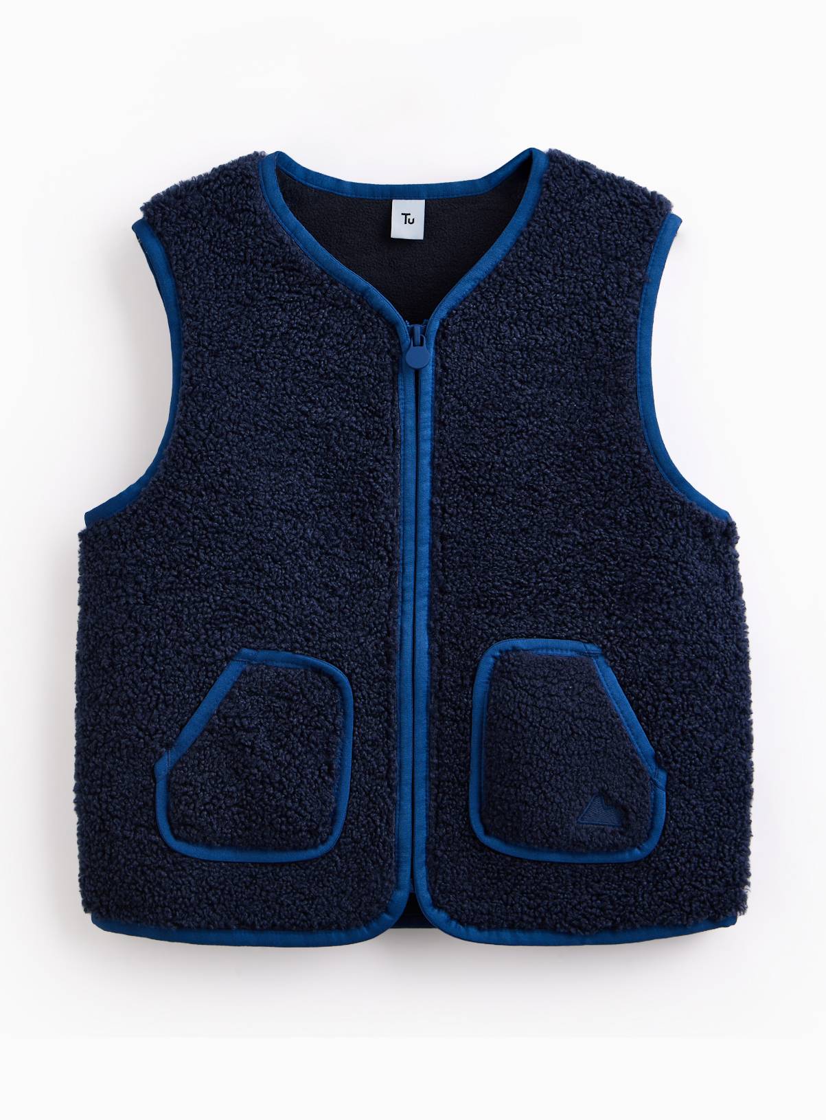 Navy Borg Gilet 3-4 Years - Image 1