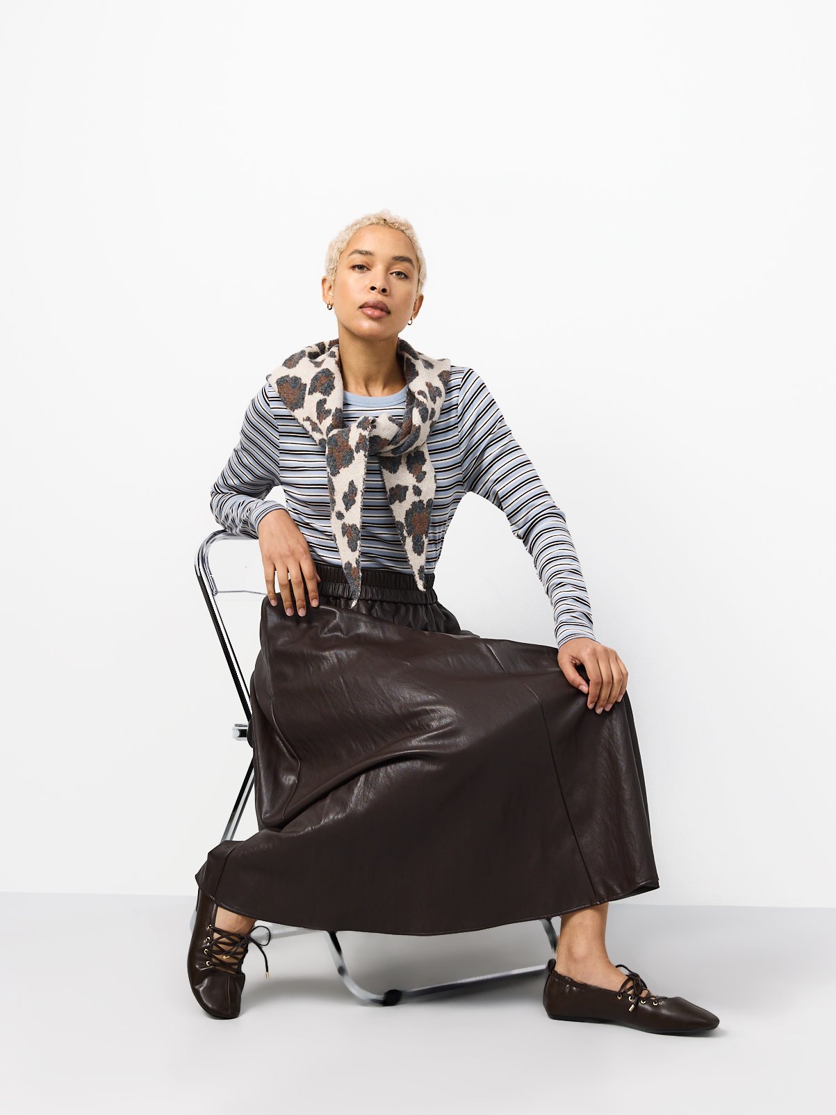 Plain & Striped Tencel Modal Slim Tops 2-Pack 20 - Image 3 thumbnail