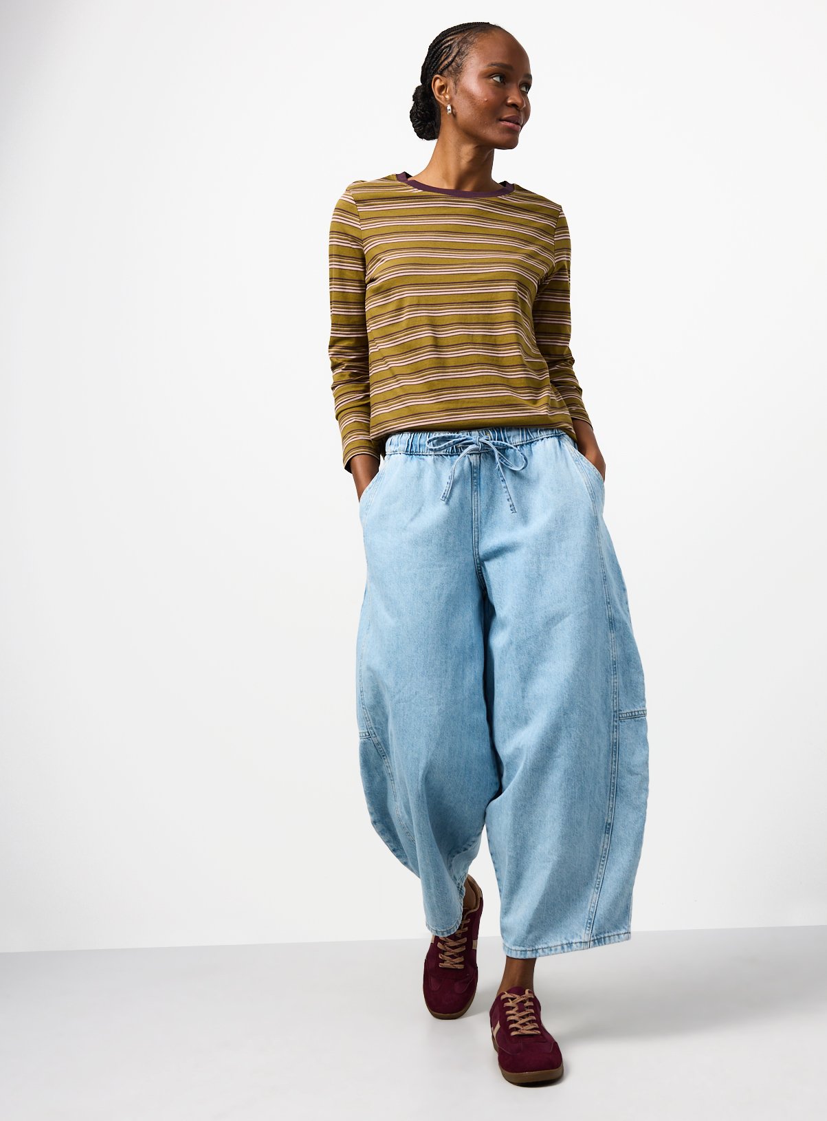Plum & Stripe Long Sleeve Tops 2 Pack 8 - Image 3 thumbnail
