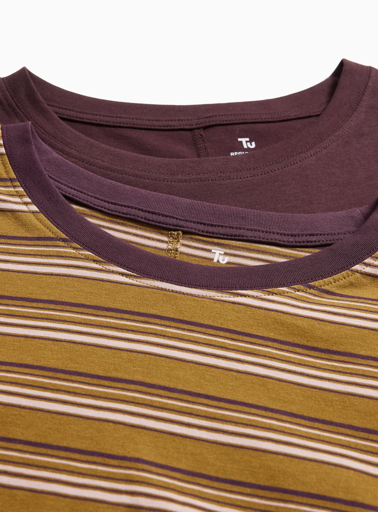 Plum & Stripe Long Sleeve Tops 2 Pack 8 - Image 4 thumbnail