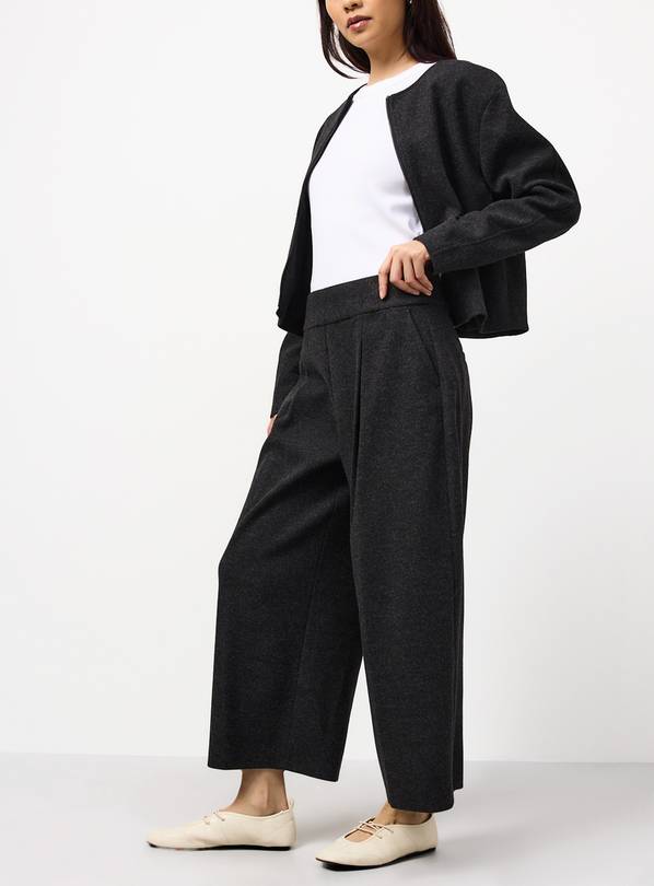 Grey Barrel Leg Trousers 16