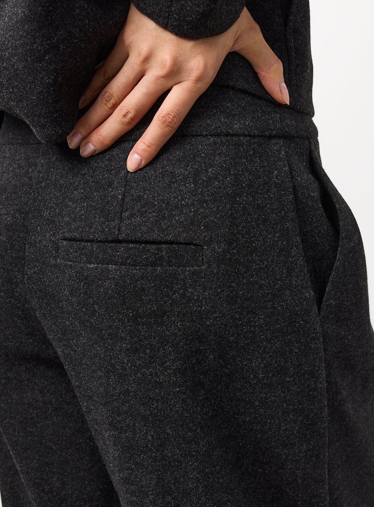 Grey Barrel Leg Trousers 16 - Image 3 thumbnail