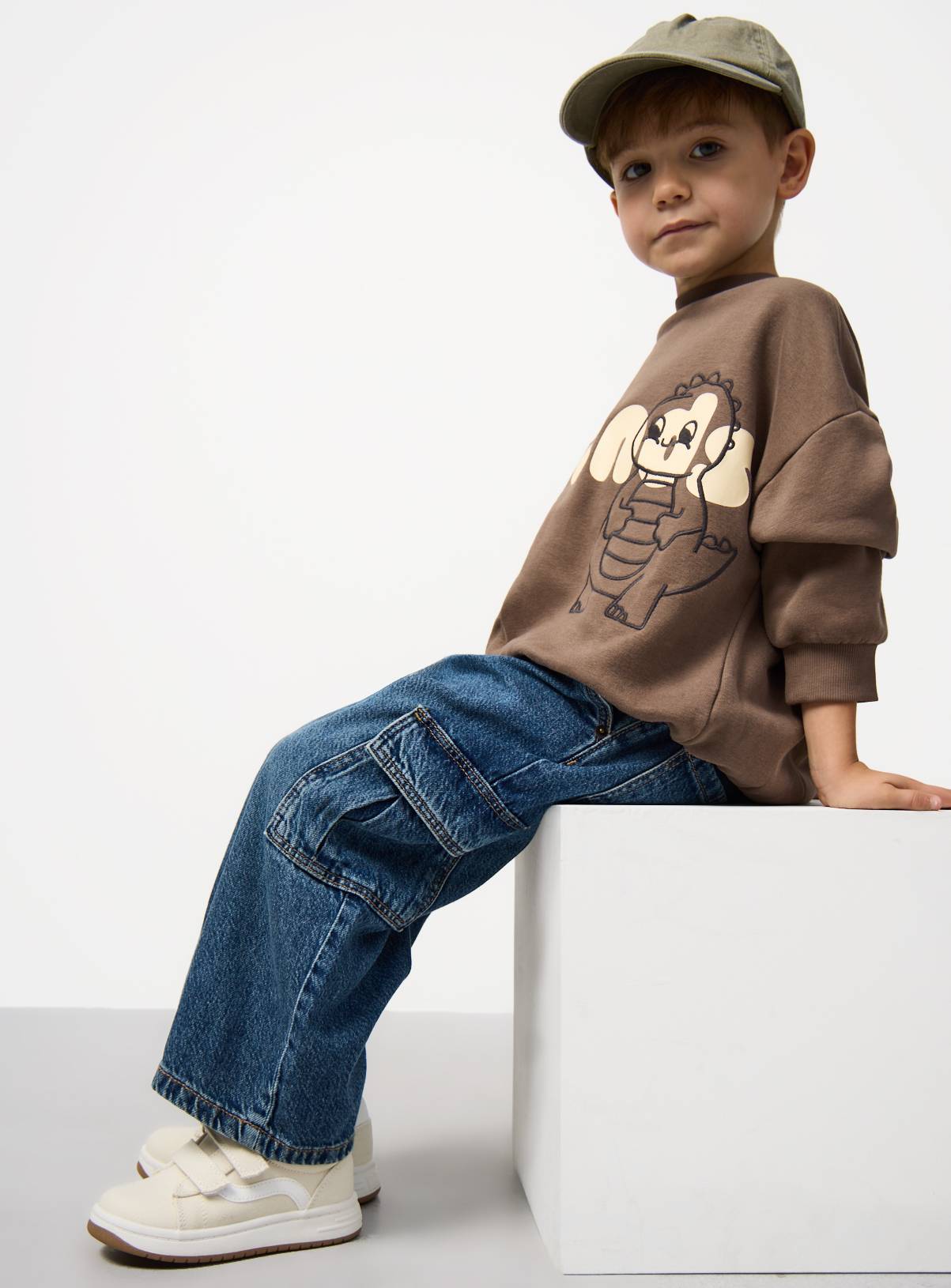 Grey & Blue Wide Leg Trousers 2 Pack 2-3 years - Image 3