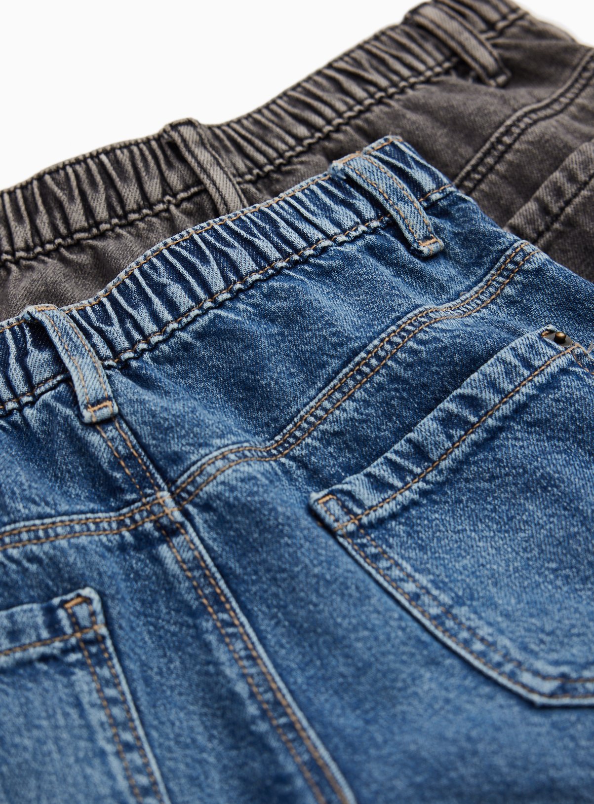Grey & Blue Wide Leg Trousers 2 Pack 2-3 years - Image 4 thumbnail