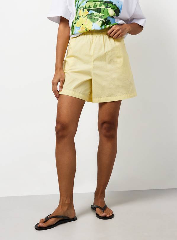Yellow Poplin Shorts 18