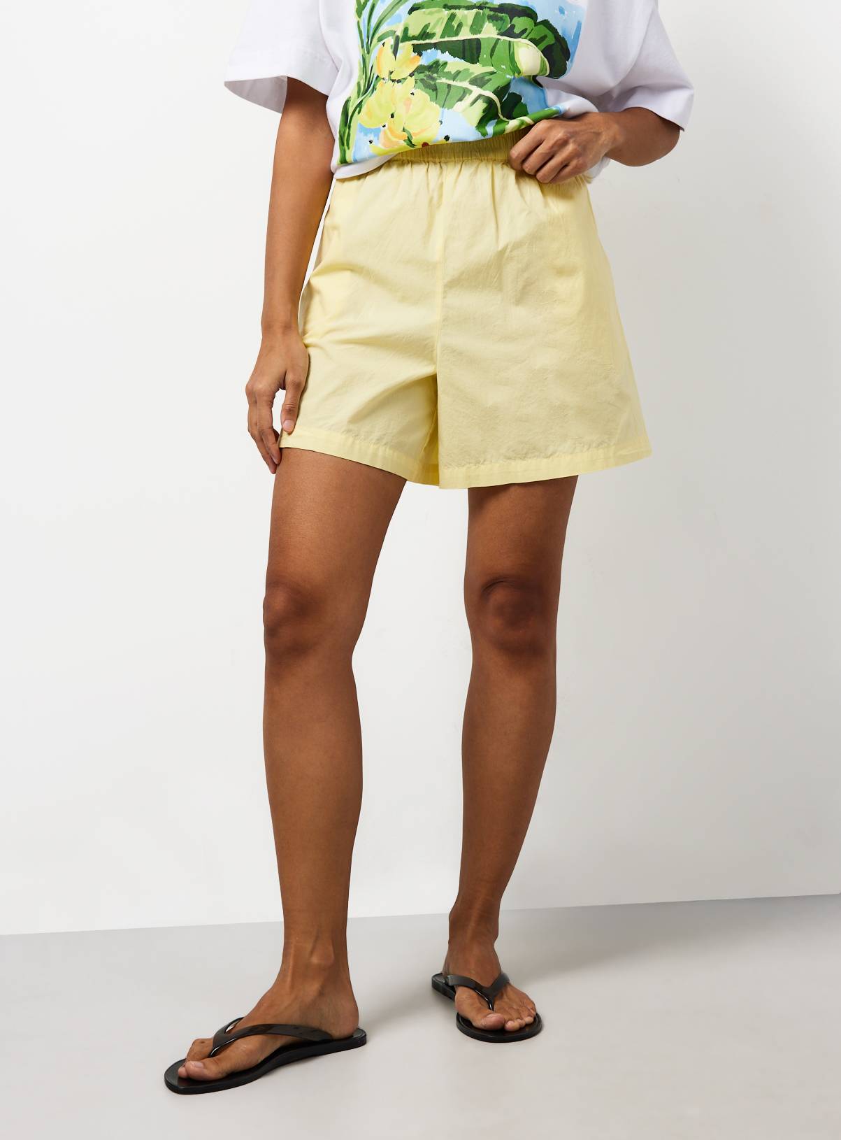 Yellow Poplin Shorts 12 - Image 1