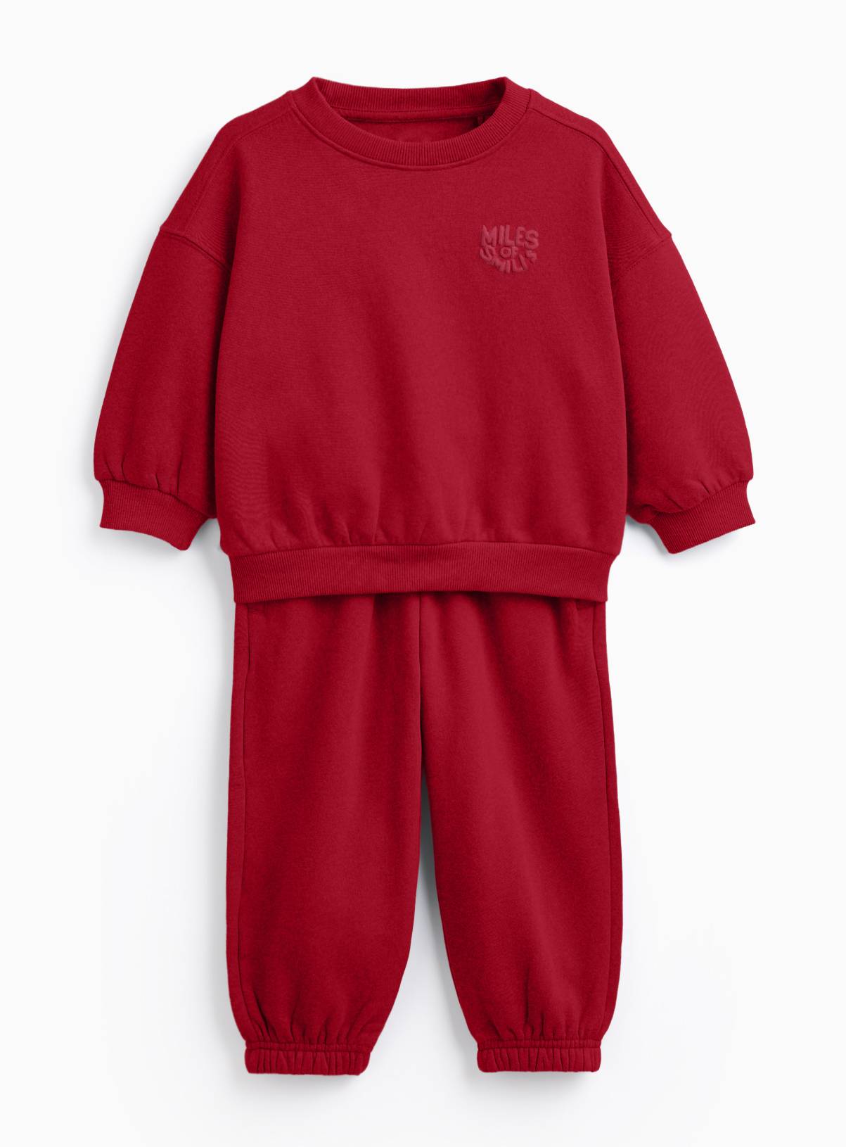 Red Everyday Sweat Set 5-6 years - Image 1