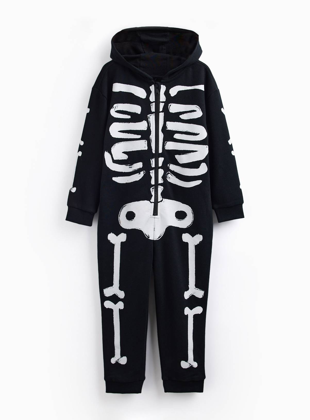 Black Skeleton Halloween Print All in One 5-6 years - Image 3