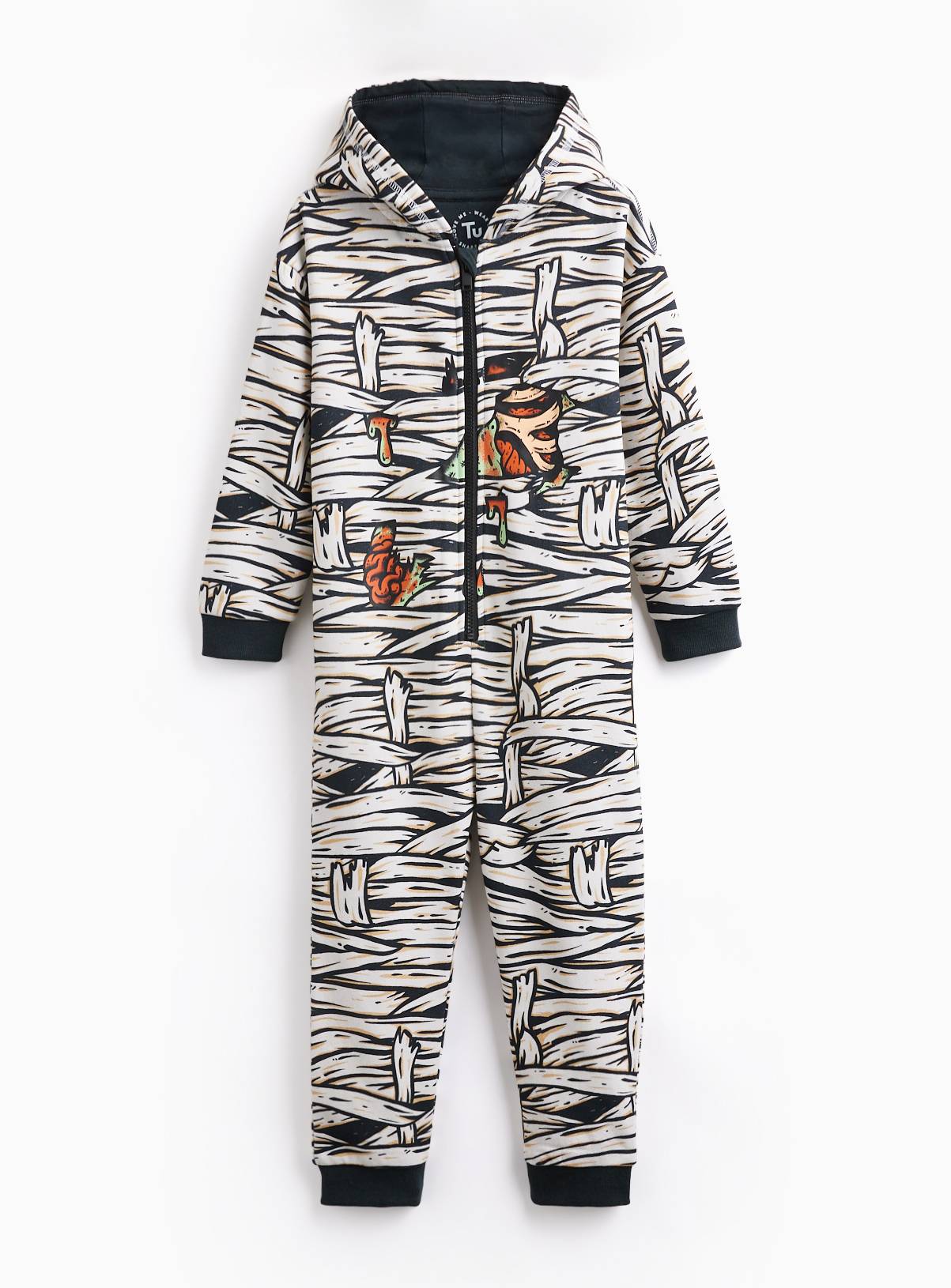 Mummy Halloween Print All In One 5-6 years - Image 1