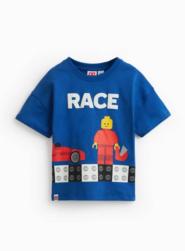 Blue Lego Racing Graphic T-Shirt 6-7 years