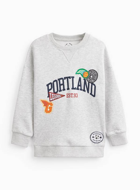 Grey Portland Badge Sweatshirt 5 years