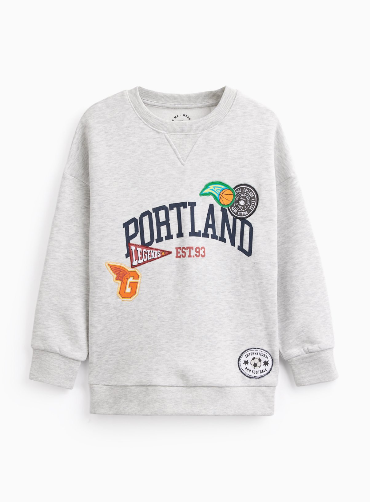 Grey Portland Badge Sweatshirt 5 years - Image 3 thumbnail