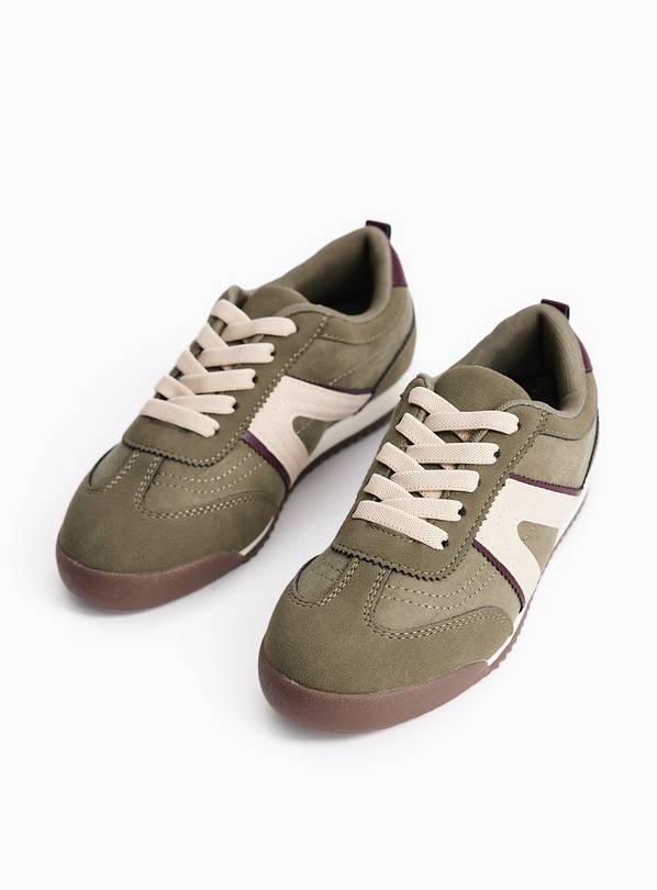 Khaki Slim Sole Trainers 6 Infant