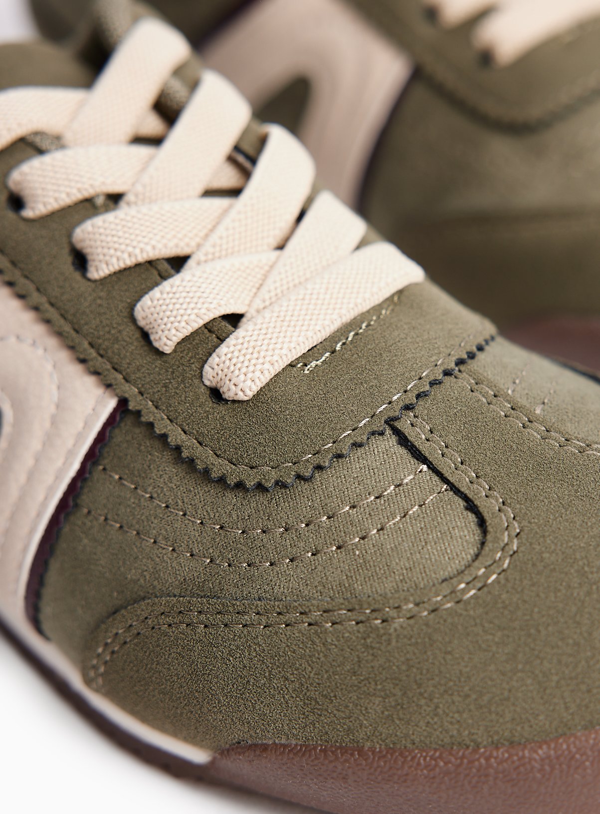 Khaki Slim Sole Trainers 12 Infant - Image 3 thumbnail