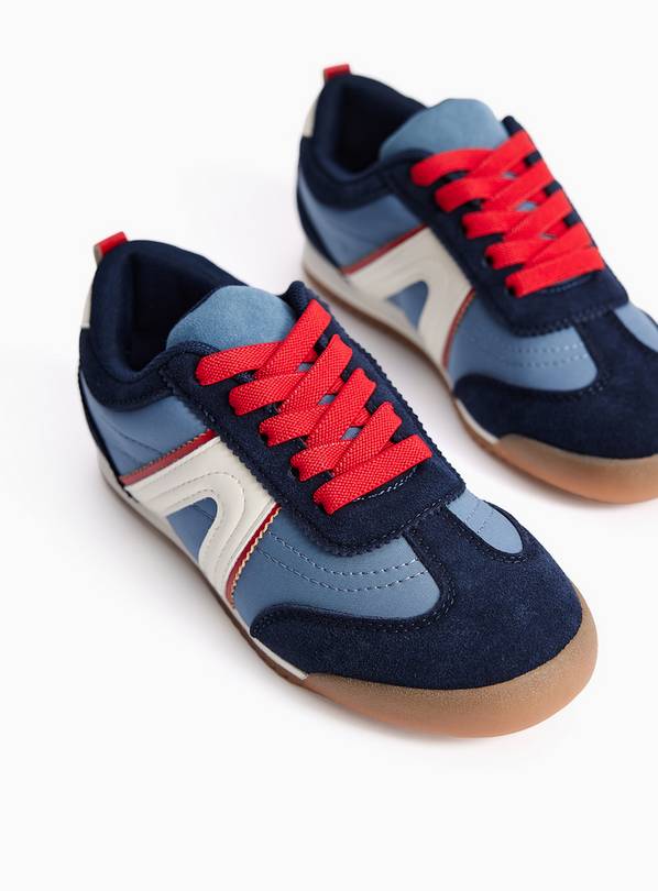 Navy & Red Slimsole Trainers 7 Infant
