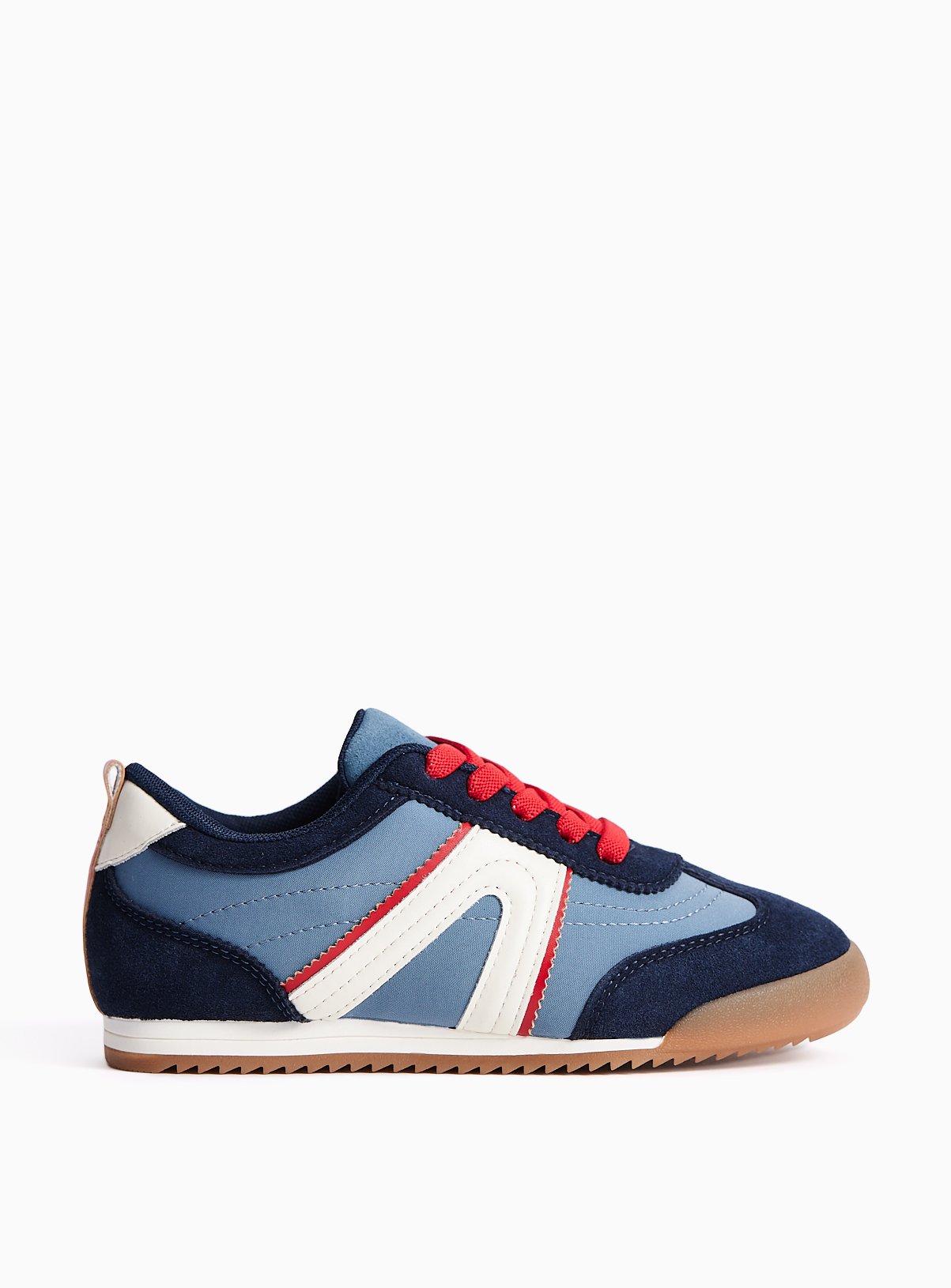 Navy & Red Slimsole Trainers 9 Infant - Image 2 thumbnail