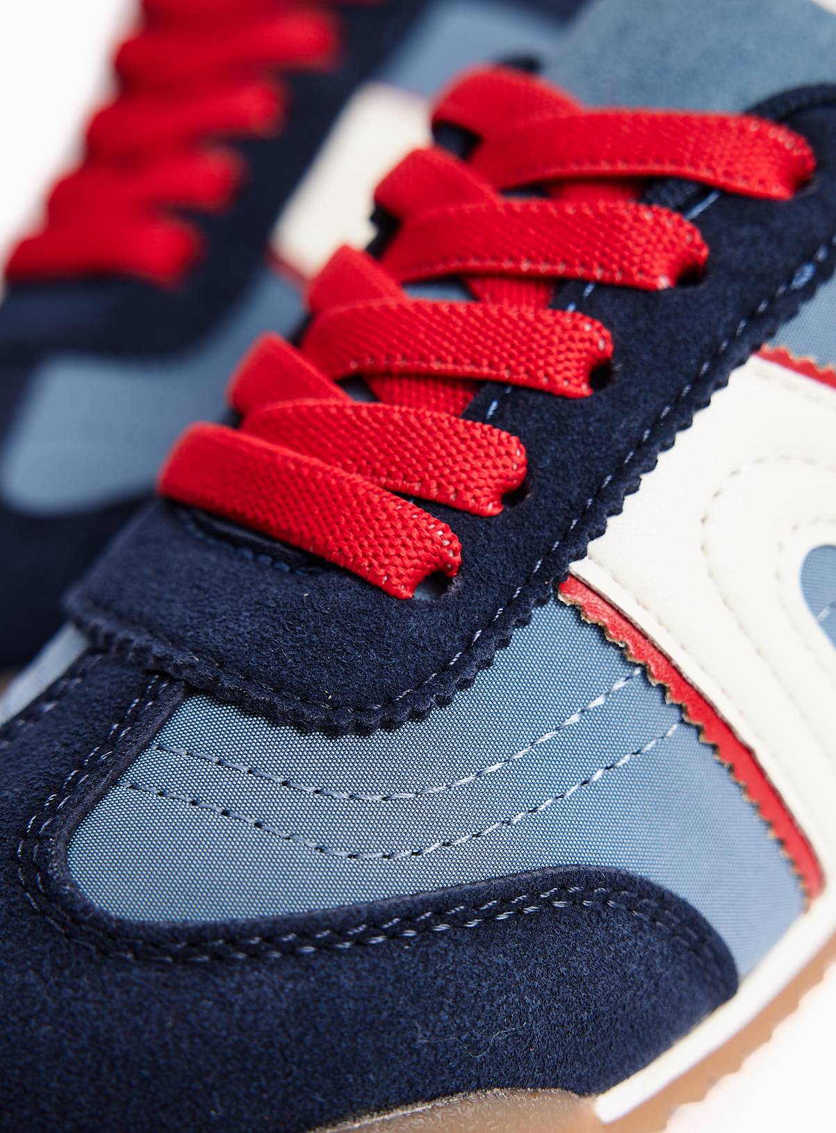 Navy & Red Slimsole Trainers 9 Infant - Image 3