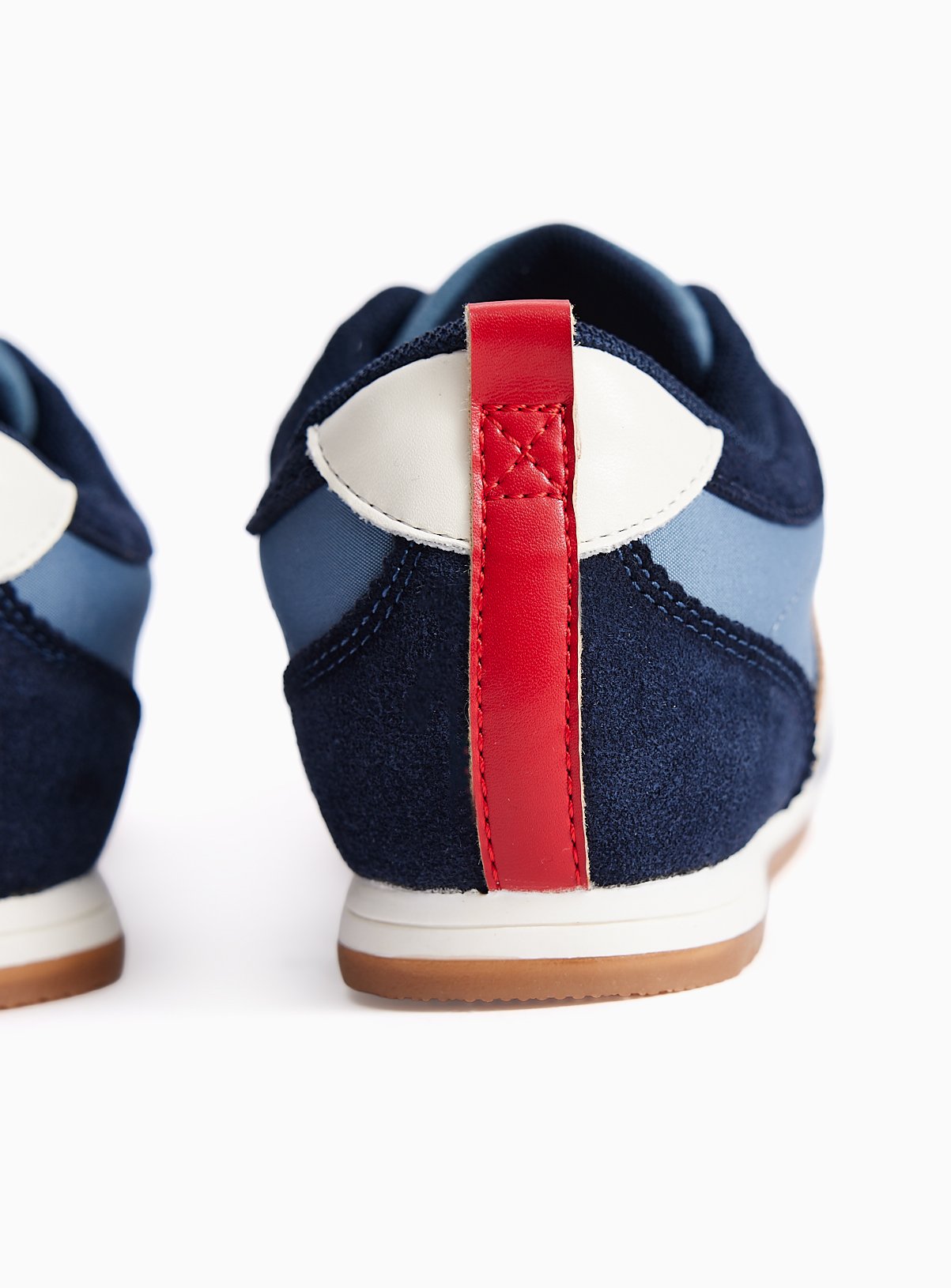 Navy & Red Slimsole Trainers 9 Infant - Image 4 thumbnail