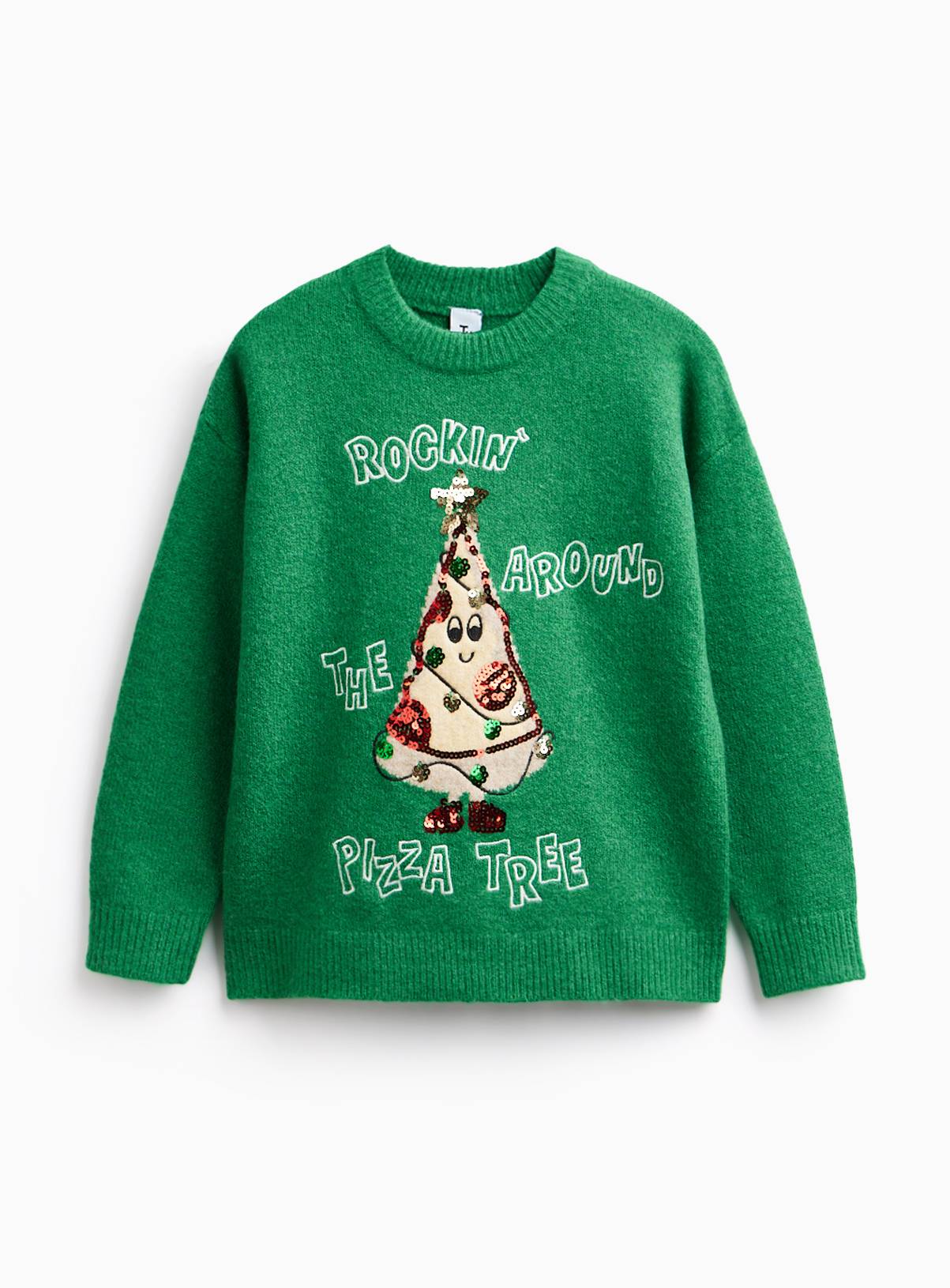 Rockin' Around The Pizza Tree Christmas Jumper 13 years - Image 1