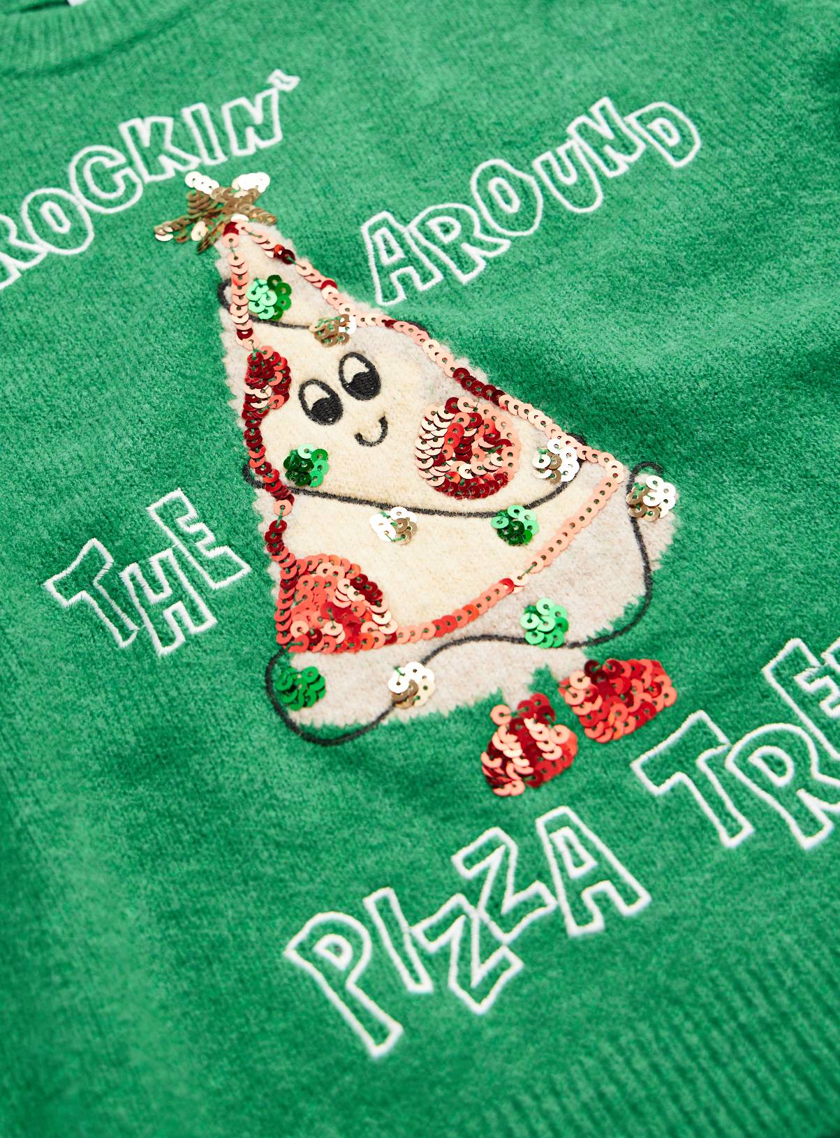 Rockin' Around The Pizza Tree Christmas Jumper 13 years - Image 2